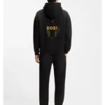 Year of the Horse Cotton-terry hoodie with logo artwork