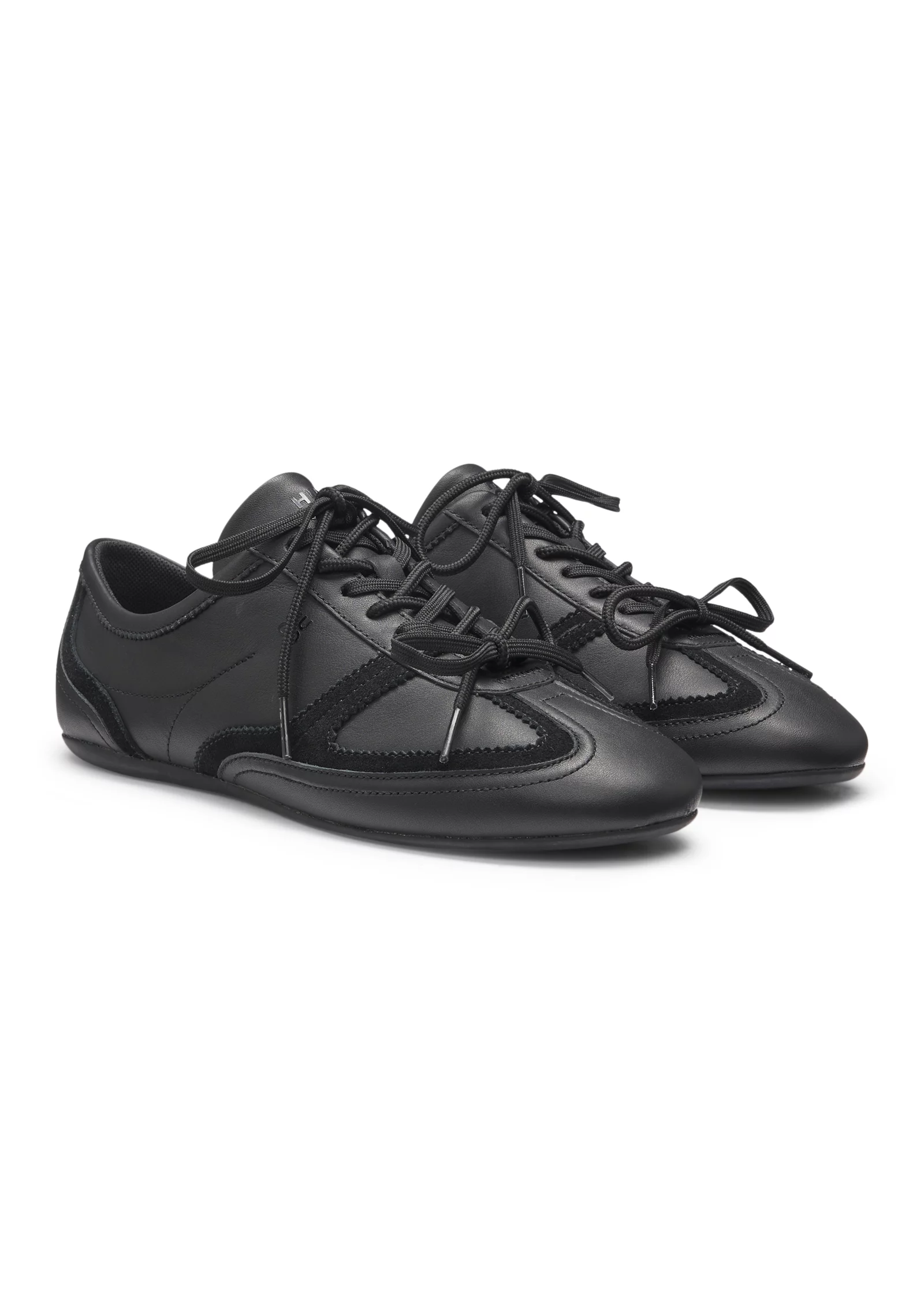 hbeu50557913_001_200 Nappa-leather trainers with suede trims - Image 1