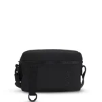 Ripstop crossbody bag with logo lettering