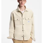 Oversized-fit overshirt in ecru denim