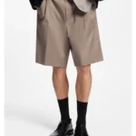 Relaxed-fit shorts in stretch-cotton twill