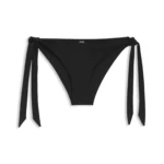 Side-tie bikini bottoms with logo trim