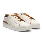 Gary trainers with canvas uppers and leather trims