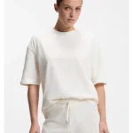 Stretch-cotton pyjamas with mesh logo inserts