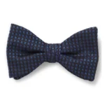 Silk bow tie with jacquard pattern