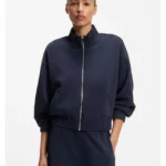 Relaxed-fit sweatshirt with piping details