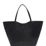 Grained tote bag with Double B monogram