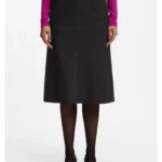 Flared skirt with seam details