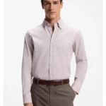 Regular-fit shirt in Italian-made cotton