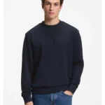 Relaxed-fit sweatshirt in cotton terry with embroidered logo
