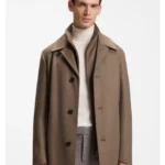 Relaxed-fit formal coat in Italian fabric