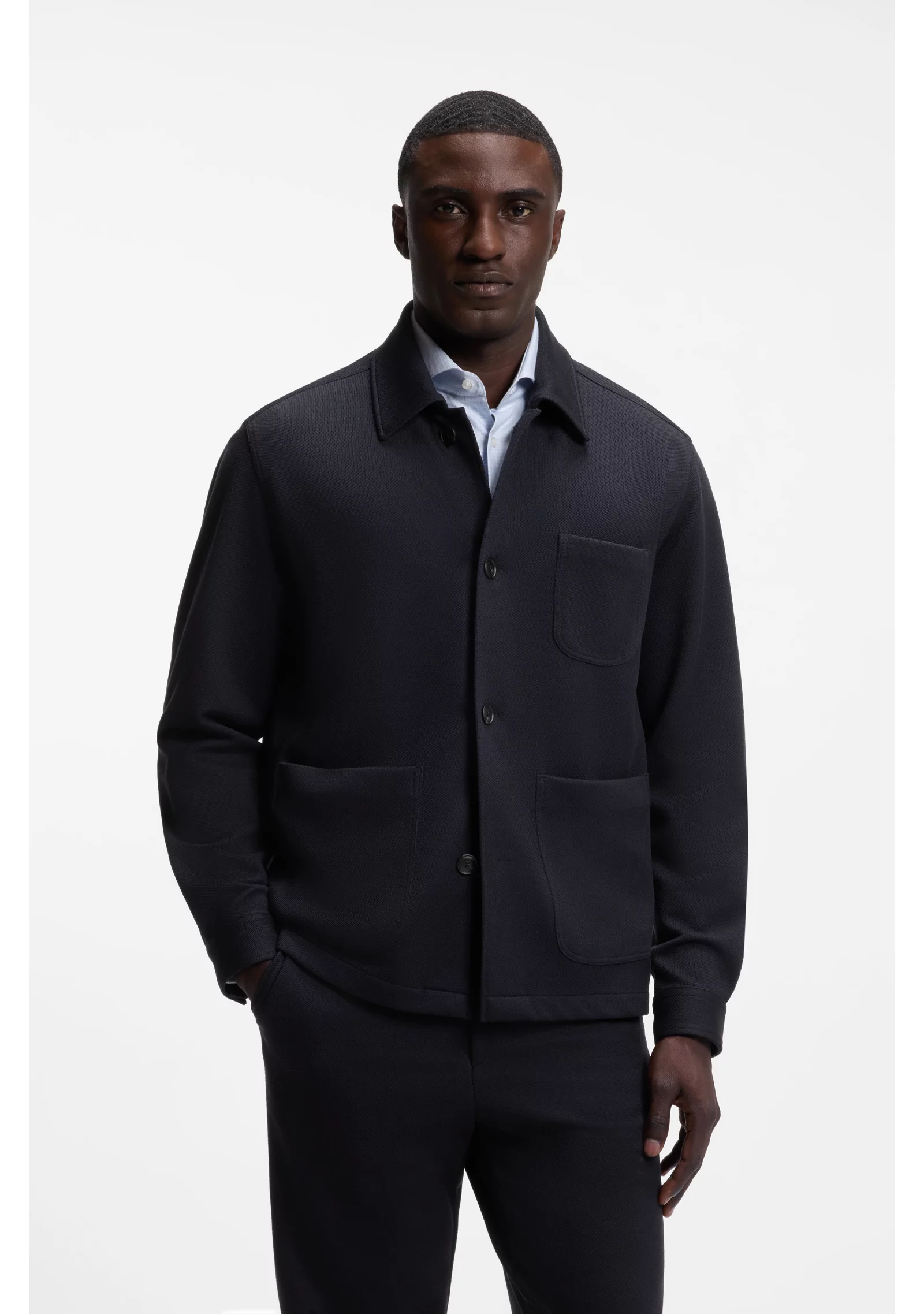hbeu50572046_404_350 Regular-fit jacket in stretch jersey - Image 1