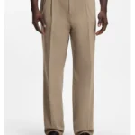 Relaxed-fit formal trousers in Italian stretch cotton