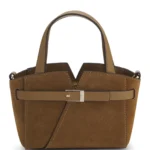 BOSS Revers mini tote bag in suede