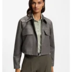 Relaxed-fit jacket in cotton denim