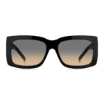 Signature-stripe bio-acetate sunglasses with large temple logo