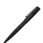 Black ballpoint pen with tonal logo