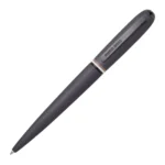 Brushed ballpoint pen with signature-stripe ring