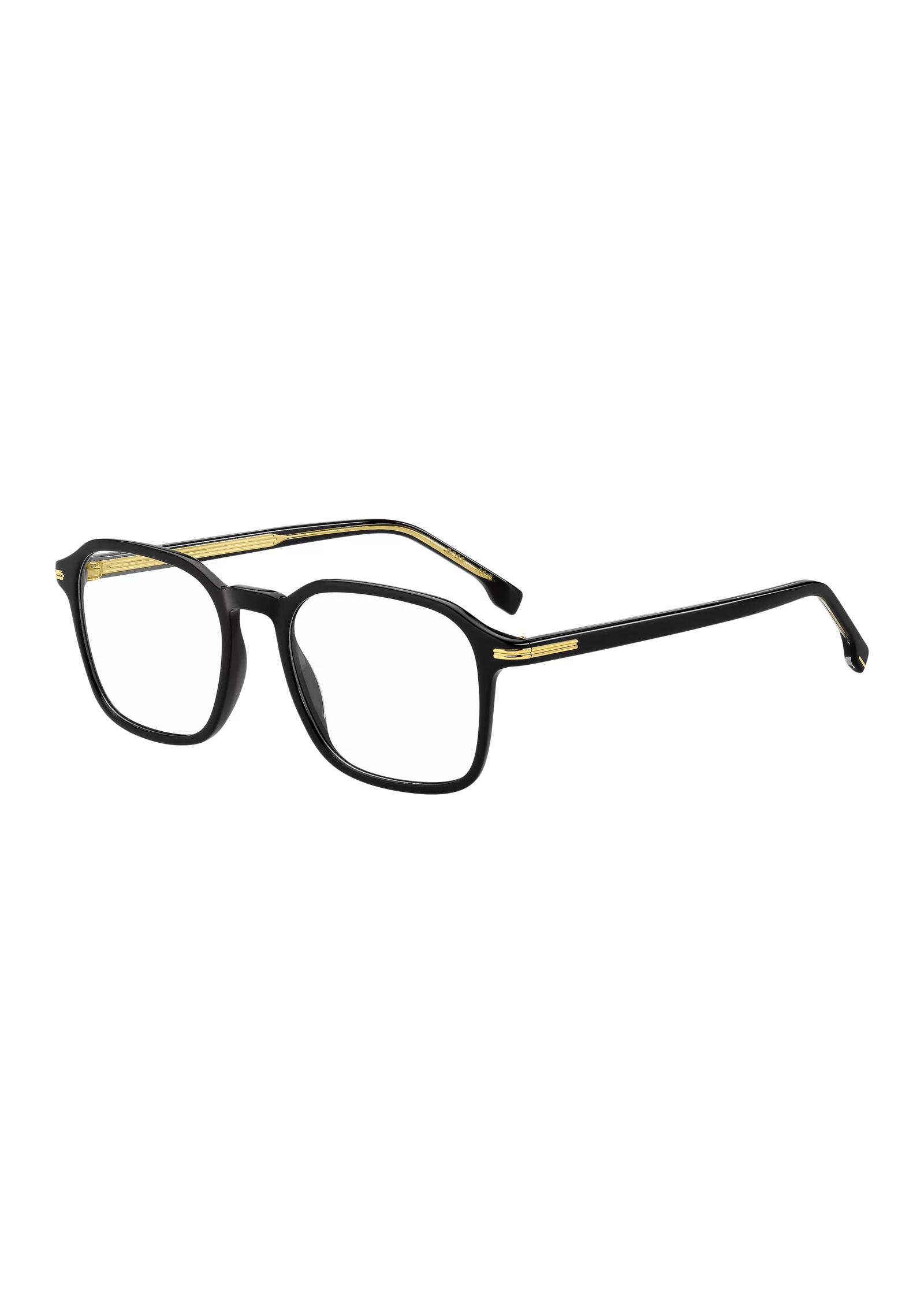 hbeu58122789_999_220 Black-acetate optical frames with gold-tone details - Image 1