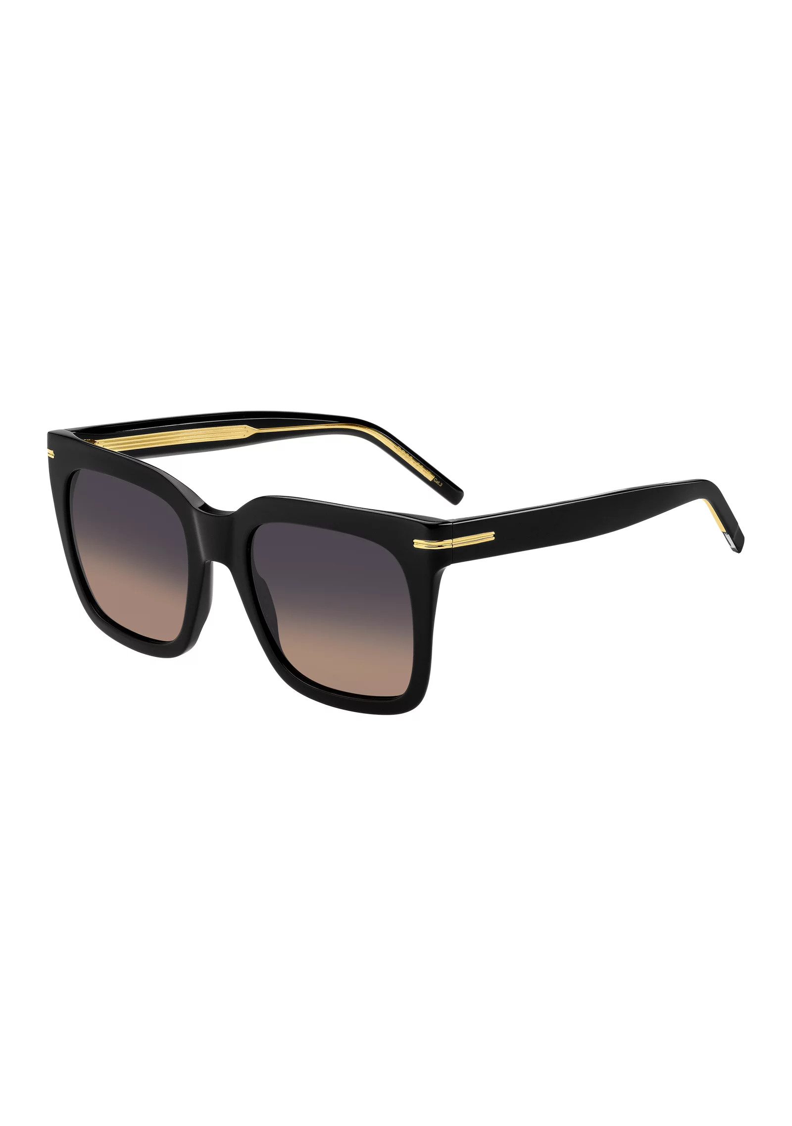 hbeu58122827_999_220 Black-acetate sunglasses with gold-tone hardware - Image 1
