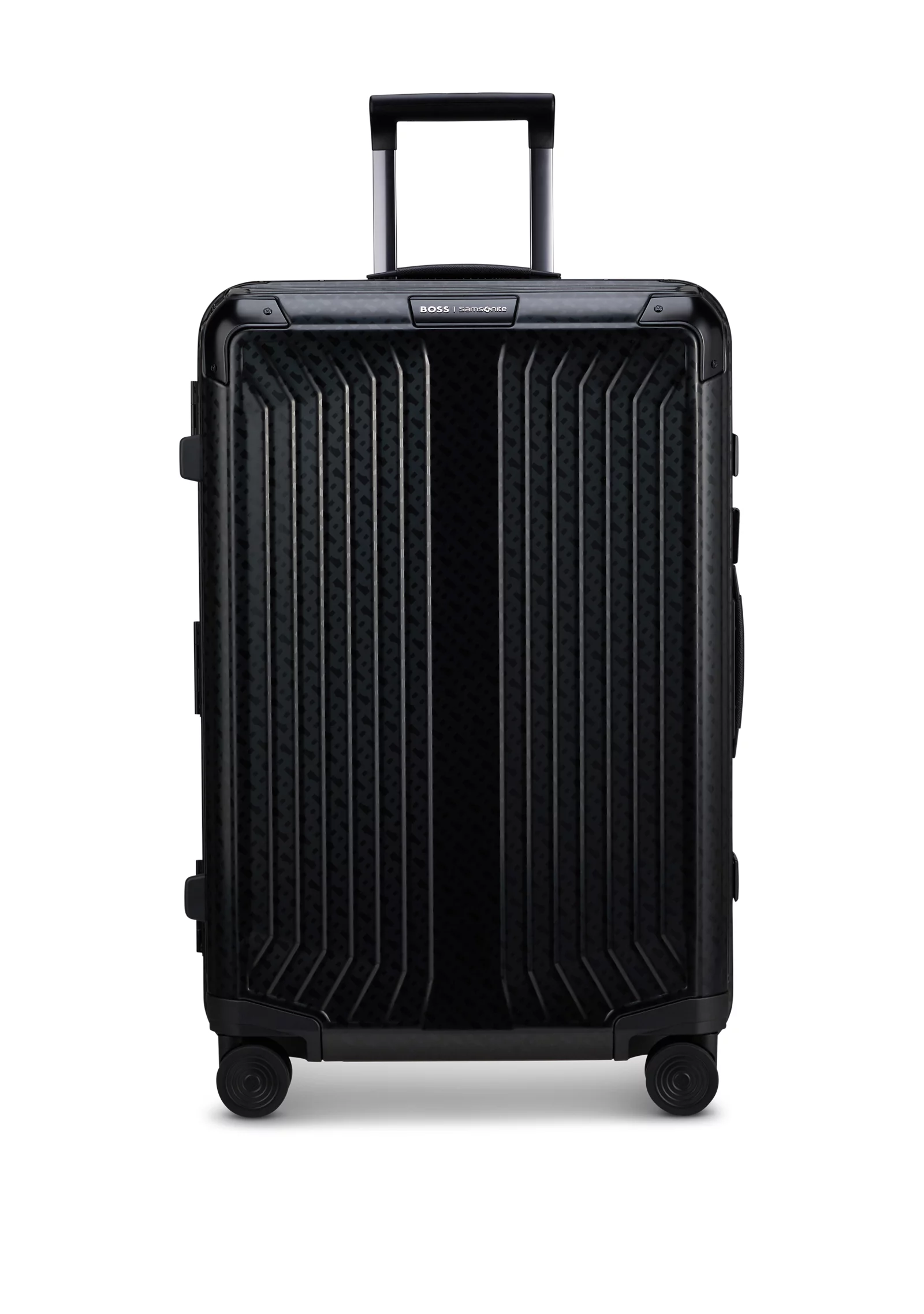 hbeu58130950_001_200 BOSS | Samsonite 71L suitcase in anodised aluminium - Image 1