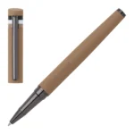 Camel logo-detail rollerball pen with signature-stripe cap