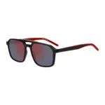 Double-bridge sunglasses with two-tone temples