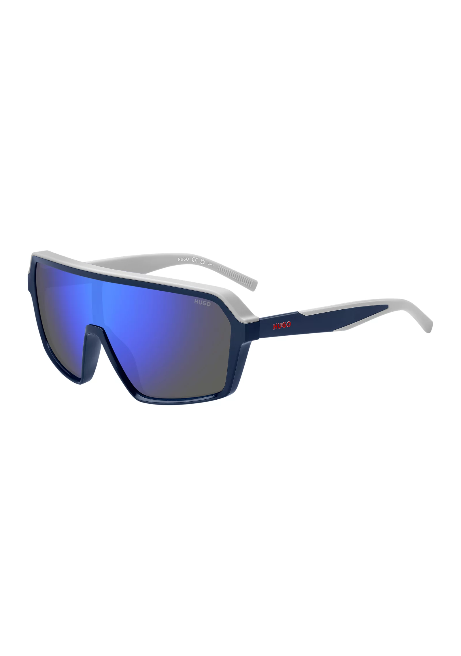 hbeu58329367_999_220 Mask-style sunglasses with blue shaded lenses - Image 1