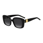 Black-acetate sunglasses with Double B monogram