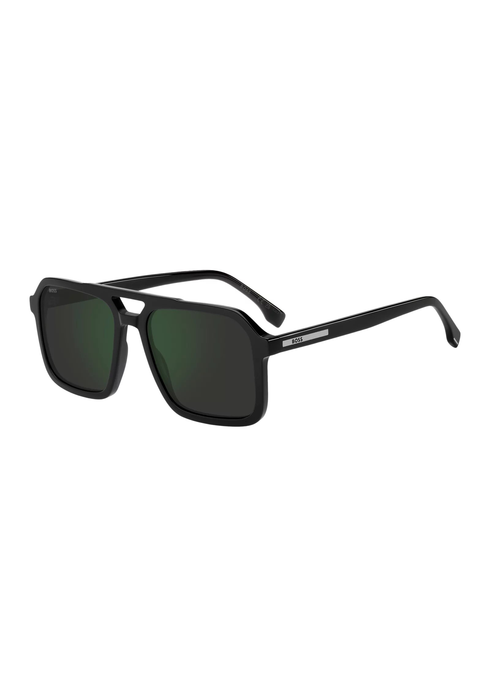 hbeu58609765_999_220 Black sunglasses with logo trim - Image 1
