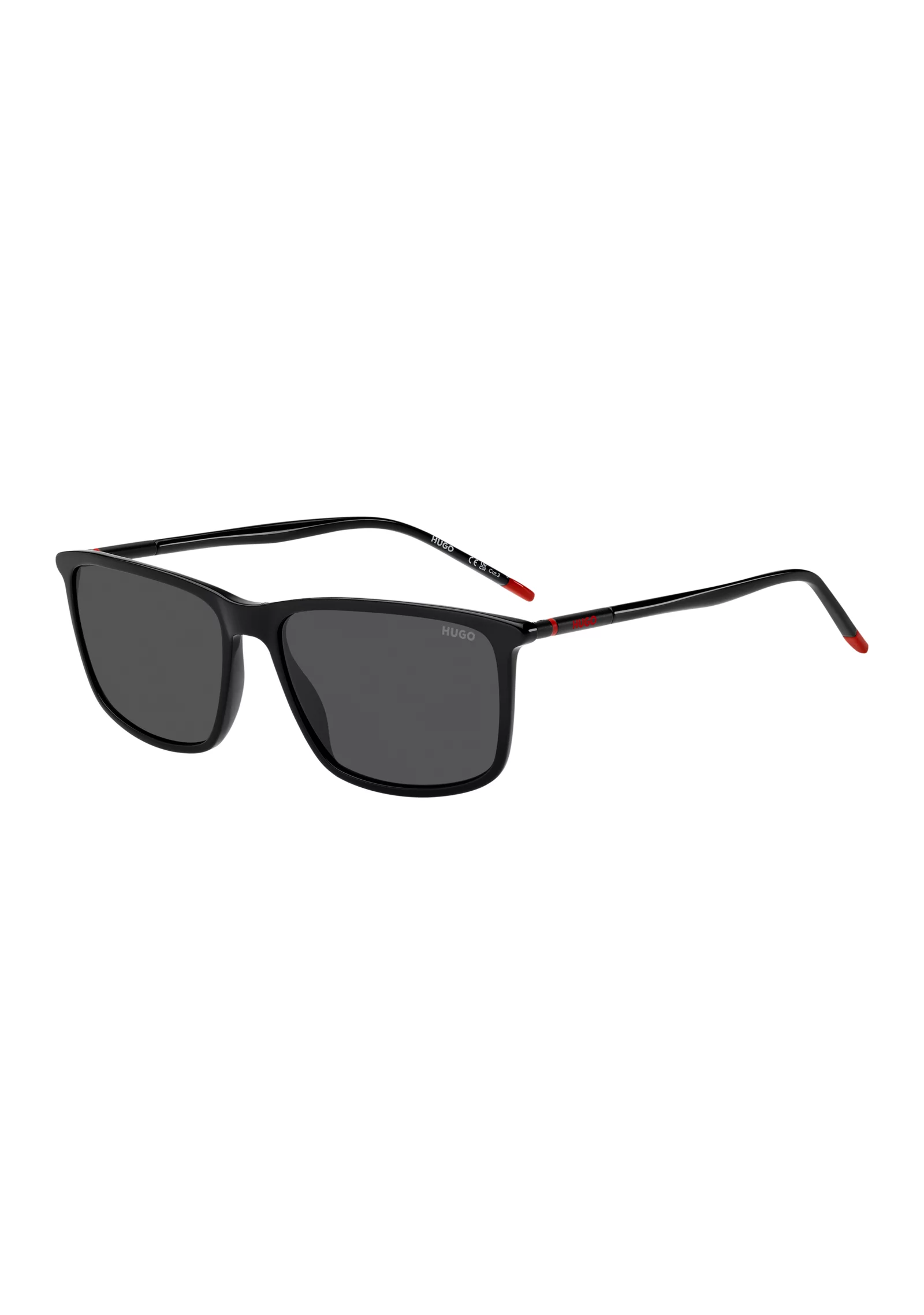 hbeu58609811_999_220 Black-acetate sunglasses with tubular temples - Image 1