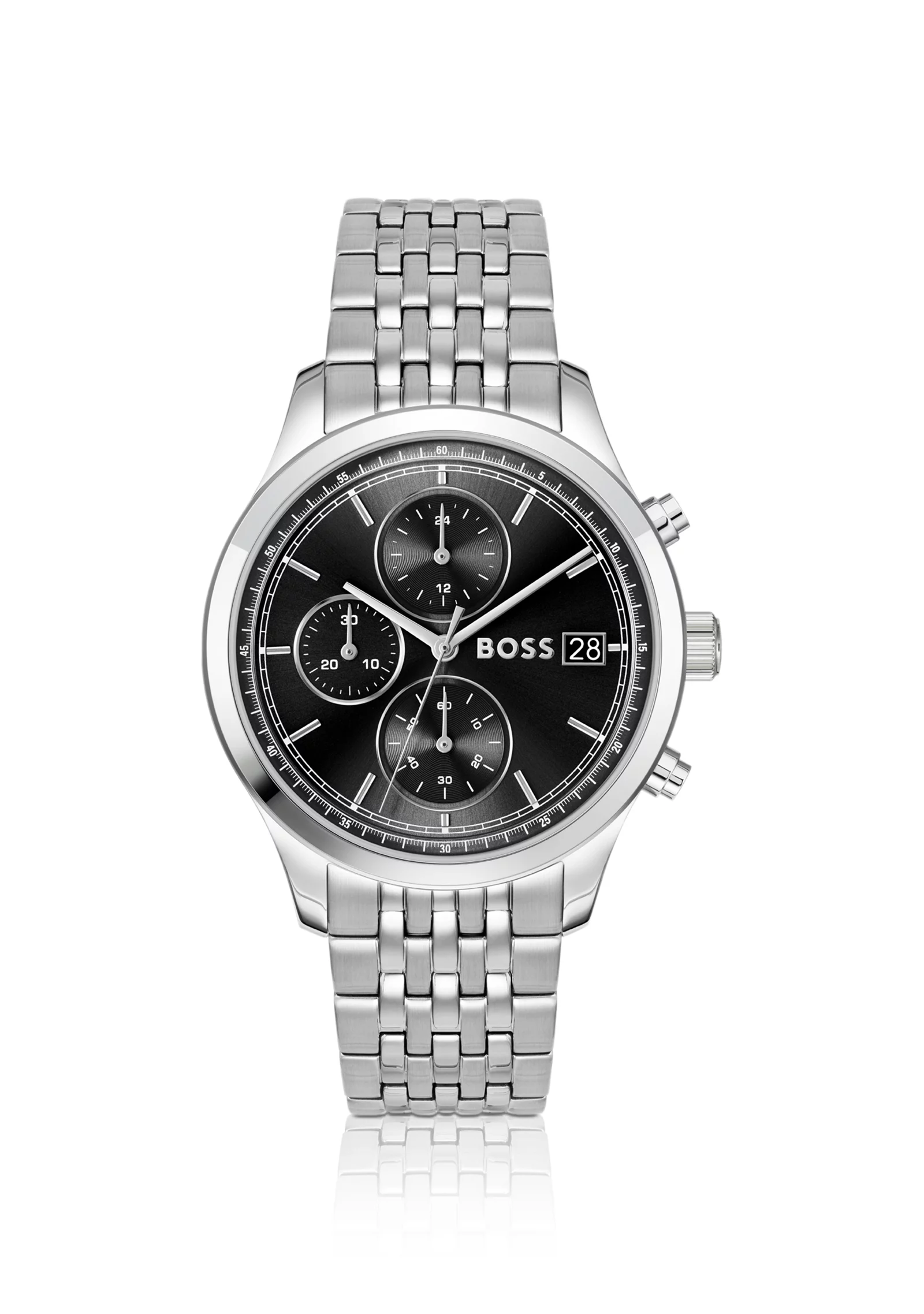 hbeu58733293_999_200 Stratus chronograph watch with seven-link bracelet - Image 1