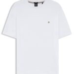 Regular-fit T-shirt in cotton with Double B monogram, Natural