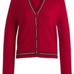 BOSS x Creation of the Gods cardigan in merino wool, Red