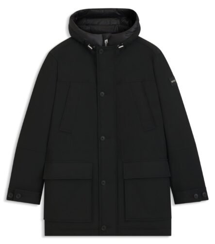 Water-repellent jacket with down filling, Black
