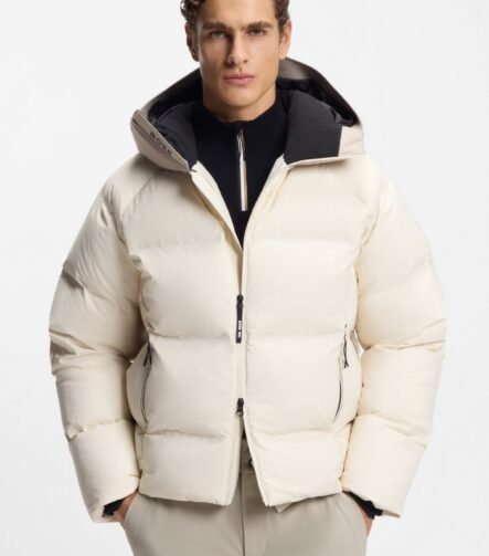 BOSS Ski water-repellent all-gender down jacket, Natural