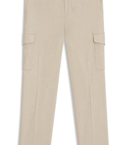 Tapered-fit trousers with cargo pockets, Beige