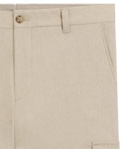 Tapered-fit trousers with cargo pockets, Beige
