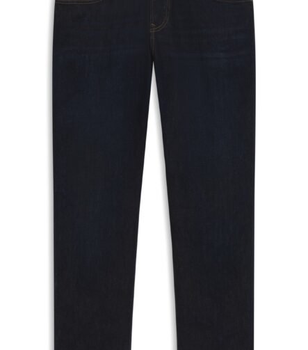 Maine regular-fit jeans in blue soft-motion denim, Dark Blue