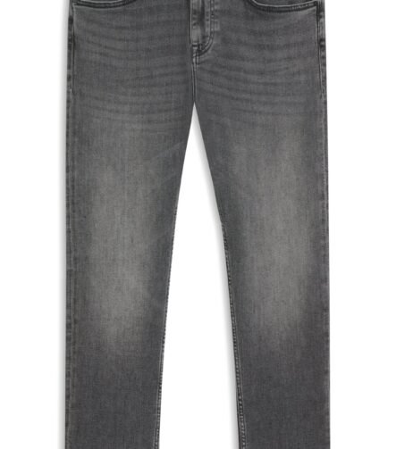 Delaware slim-fit jeans in grey soft-motion denim, Grey
