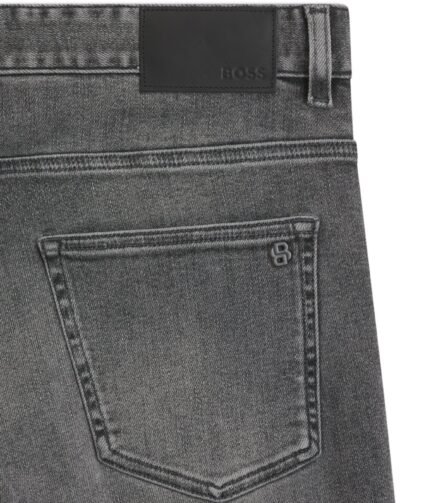 Delaware slim-fit jeans in grey soft-motion denim, Grey